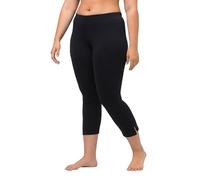 Ulla Popken Womenswear Plus Size Curvy Oversize Stretch & Support Cropped Leggings Navy Blue 66+ 593724 71-66+