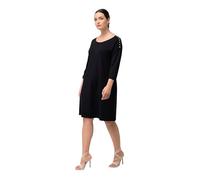 Ulla Popken Womenswear Plus Size Curvy Punto di Roma Knit Tunic Dress Marine 50+ 825241770-50+