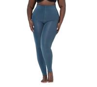 Ulla Popken Womenswear Plus Size Curvy Thermal Lined Leggings petrol 46+ 819652747-46+