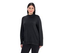 Ulla Popken Womenswear Sweater | Plus Size, Curvy Fashion, Long Sleeves Mock Turtleneck Sweater 822010