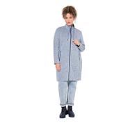 Ulla Popken Womenswear Zip-up Sweatshirt Sky Blue 46+