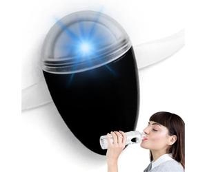 ULLA Smart Light for Water Bottle, Small Hydrate Reminder, Fits Most Water Bottles, Lights Up when Time to Drink, Hydration Intake Planner, Home & Office Use, BPA Free - Black