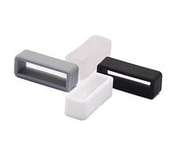 ULLCHRO 8 Pieces Silicone Watch Strap Loop Replacement Watch Band Retaining Loop Hoop Rubber Retainer Holder Keeper Waterproof 20 Colors- 12, 14, 16, 17, 18, 19, 20, 22, 24, 26 mm (16mm, Color A)