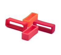 Ullchro 8 Pieces Silicone Watch Strap Loop Replacement Watch Band Retaining Loop Hoop Rubber Retainer Holder Keeper Waterproof 20 Colors- 12, 14, 16, 17, 18, 19, 20, 22, 24, 26 mm (16mm, Color E)