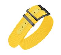 ULLCHRO Nylon Watch Strap 20mm 22mm Nylon Watch Band Replacement Single Pass Nato Strap Breathable Military Watch Bands for Men Soft Elastic Watch Straps with Black Buckle (20mm, Yellow)