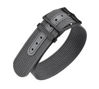 ULLCHRO Nylon Watch Strap 20mm 22mm Nylon Watch Band Replacement Single Pass Nato Strap Breathable Military Watch Bands for Men Soft Elastic Watch Straps with Black Buckle (22mm, Grey)