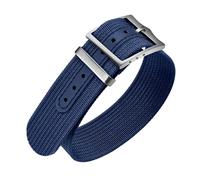 ULLCHRO Nylon Watch Strap 20mm 22mm Nylon Watch Band Replacement Single Pass Nato Strap Breathable Military Watch Bands for Men Soft Elastic Watch Straps (20mm, Navy Blue)