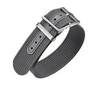 ULLCHRO Nylon Watch Strap 20mm 22mm Nylon Watch Band Replacement Single Pass Nato Strap Breathable Military Watch Bands for Men Soft Elastic Watch Straps (20mm, Grey)
