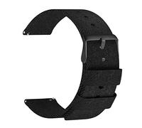 ULLCHRO Nylon Watch Strap Replacement Watch Band Men Women Army Military - 14mm, 16mm, 18mm, 20mm, 22mm Watch Bracelet with Stainless Steel Black Buckle (20mm, Black)