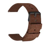 ULLCHRO Nylon Watch Strap Replacement Watch Band Men Women Army Military - 14mm, 16mm, 18mm, 20mm, 22mm Watch Bracelet with Stainless Steel Black Buckle (20mm, Brown)
