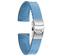 ULLCHRO Silicone Watch Strap 20 mm 22 mm with Quick Release, Straps for Men's Watches, Sports Rubber Bracelet, Watch Strap, Light Blue01, 22mm