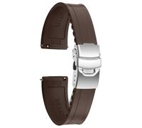 ULLCHRO Silicone Watch Strap 20 mm 22 mm with Quick Release, Straps for Men's Watches, Sports Rubber Bracelet, Watch Strap, Dark Brown01, 20mm