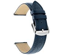 ULLCHRO Vintage Leather Replacement Bands for Men Women Quick Release Watch Strap with Stainless Steel Buckle Choice of Colours and Sizes, 22mm
