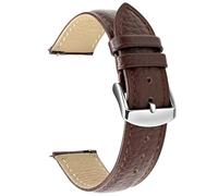 ULLCHRO Vintage Leather Replacement Bands for Men Women Quick Release Watch Strap with Stainless Steel Buckle Choice of Colours and Sizes, 13mm