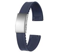 ULLCHRO Watch Strap 20 mm 22 mm Soft Silicone Replacement Bracelet Sports Bracelet for Men Rubber Watches Straps, Azul Marino01, 20mm