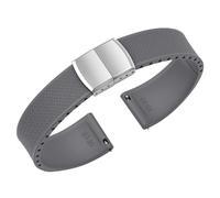 ULLCHRO Watch Strap 20mm 22mm Fluorine Rubber Strap Watch 22mm Man Fkm Silicone Quick Release Fluorinated Replacement Rubber Straps for Watches, grey, 22mm, strip