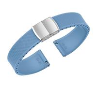 ULLCHRO Watch Strap 20mm 22mm Fluorine Rubber Strap Watch 22mm Man Fkm Silicone Quick Release Fluorinated Replacement Rubber Straps for Watches, light blue, 21mm, strip