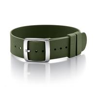 ULLCHRO Watch Strap FKM Rubber Watch Strap 20mm Waterproof Silicone Replacement Band 22mm, Soft Rubber for Man Watch Band (22mm, Army Green)