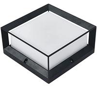 ULLGO Modern Outdoor Pillar Lamp - Waterproof Villa Courtyard Light for Gate Fence Landscape - Square Pillar Light (12.5cm)