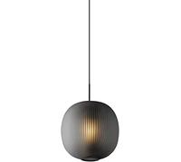 ULLGO Nordic Creative Globe Chandelier Modern Minimalist Glass Pendant Light Bedroom Bedside Hanging Lamp Black White Ceiling Light Fixture for Living Room, Bedroom, Kitchen (Color : Black)