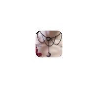 ULLKEL Gothic Black Choker Necklace Vintage Crescent Pendant for Women Celestial Witchcore Jewelry Punk Aesthetic Accessories Dark Emo Style Statement Grunge Occult Fashion, Metal, No Gemstone