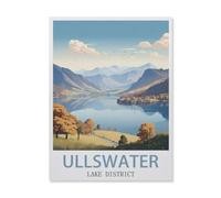 Ullswater Lake District，Paint by Numbers for Kids & Adults & Beginner, DIY Canvas Painting Gift Kits(30x40cm) 11.8x15.7 inches-FJ34