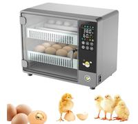 ully Automatic Egg Incubator, 24 Egg Capacity with Auto Turner & Humidity Control, Digital Thermostat for Chicken Duck Quail Birds, Egg Candler Tester Included Single Power Supply