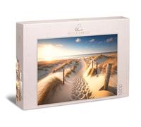 Ulmer Puzzleschmiede - 1000 piece landscape puzzle ‘Baltic Sea forever’ - The gentle path to the beach awakens the longing for a life by the sea - a premium 1000 piece puzzle made in Germany