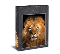 Ulmer Puzzleschmiede - 1000 Piece Modern Realistic Animal Puzzle - 'King Portrait' Lion Close-Up