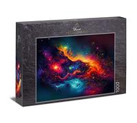 Ulmer Puzzleschmiede - 1000-piece space puzzle "stardust" - Star and galaxy design - German quality - Universe, cosmos, fantasy worlds