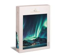 Ulmer Puzzleschmiede - Classic 1000 Piece Scandinavia Puzzle - Northern Lights - Premium Cardboard Jigsaw Puzzle - Adults