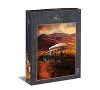 Ulmer Puzzleschmiede - Glenfinnan Viaduct Jigsaw Puzzle - Scenic 1000-Piece Scotland Puzzle - The Railway Viaduct in the Scottish Highlands - Famous Film Location