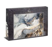 Ulmer Puzzleschmiede - Jigsaw Puzzle "Gold Veins" 2000 pieces - Abstract color art as stylish impossible-puzzle