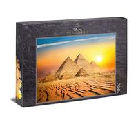 Ulmer Puzzleschmiede - Land of the Pharaoh Puzzle - Classic 1000 Piece Puzzle - Picturesque Egypt Motif with the Pyramids in the Hot Desert Sun