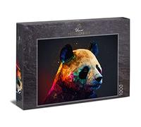 Ulmer Puzzleschmiede - Puzzle "Beyond Black & White" - The Panda as a modern animal puzzle with 1000 pieces - artistic panda portrait, from the puzzle collection colours & fantasy, made in Germany