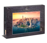 Ulmer Puzzleschmiede - Puzzle "downtown Manhattan": 1000 pieces jigsaw puzzle - Manhattan skyline puzzle motif - New York in the evening sun