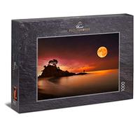 Ulmer Puzzleschmiede - Puzzle "Dream journey": 1000 pieces jigsaw puzzle - imaginative picture in moonlight - full moon over dark water
