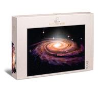 Ulmer Puzzleschmiede - Puzzle 'Galaxy' - 1000 Piece Space & Universe Puzzle, Made in Germany - Spectacular Spiral Galaxy as 3D Illustration - Andromeda Nebula, Astronomy, Deep Space
