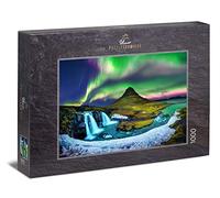 Ulmer Puzzleschmiede - Puzzle "Kirkjufell" - 1000 pieces jigsaw puzzle - Northern lights above the famous Kirkjufell mountain in Iceland