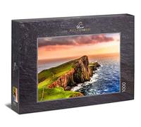 Ulmer Puzzleschmiede - Puzzle "Skye" - 1000 pieces jigsaw puzzle - Neist Point with lighthouse on the scottish island of Skye