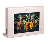 Ulmer Puzzleschmiede - Puzzle "Spices and herbs" - 1000 pieces jigsaw puzzle - beautiful eye-catcher in a modern kitchen