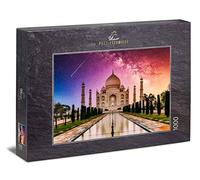 Ulmer Puzzleschmiede - Puzzle "The Taj Mahal" - 1000 pieces jigsaw puzzle - the famous Taj Mahal in front of a fantastic sky