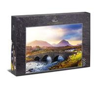 Ulmer Puzzleschmiede, ‘Sligachan Bridge’ Jigsaw Puzzle, Classic 1000-Piece Scotland Puzzle, Historical Bridge Over Sligachan River on Skye, The Scottish Highlands