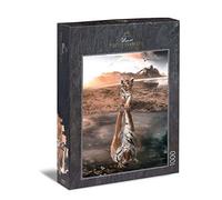Ulmer Puzzleschmiede - Tiger Puzzle "Great Future" - Classic 1000 Piece Puzzle, Made in Germany, with Poetic Animal Motif - With Patience and Strength the Tiger Baby Becomes the King of Animals