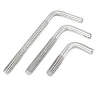 ULnospogq Stainless Steel L-Shaped Right Angle Hook Screw | 304 Stainless Steel M4 M5 M6 M8 M10 M12 33-200 mm 1/2/5 pcs: Wall Wood Panel Garage Home(M4x33mm(5pcs))