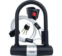 Ulockmi Secure Bike U Lock 16mm D Shackle with Cable, 3 Keys, Mounting Bracket, Heavy Duty Bicycle Locks