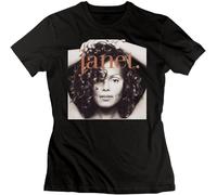 Ulongpoq Women Janet Jackson Janet Cotton Chest Hipster Super Soft Basic Evil T-Shirt Black S
