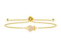 Uloveido Adjustable Gold Plated Slider Bolo Clasp Thin Box Chain Bracelet for Women Grandmother Cute Lucky Fish Element Bracelet SJA4597