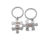 Uloveido No Matter What No Matter Where Keychain, Charms Long Distance Friendship Gifts for Friends Sister, Valentines Keyring