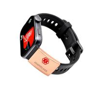 Uloveido Rose Gold Plated Anaphylaxis Medical ID Watch Band Plate Emergency Alert Tag YA7129